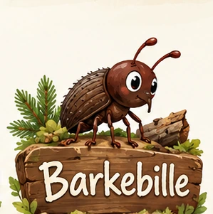 Barkebilleavdelingens illustrerte logo