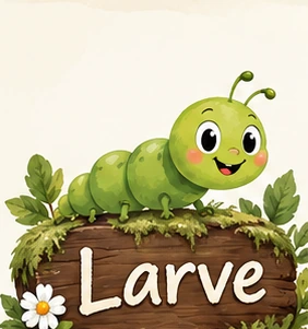 Larveavdelingens illustrerte logo
