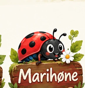 Marihøneavdelingens illustrerte logo