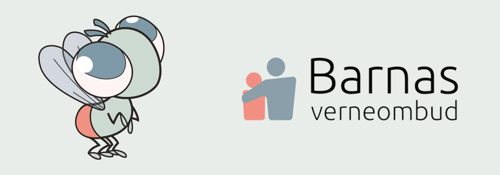 Barnas verneombud-illustrasjon og logo